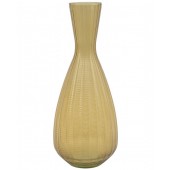 Priya Ribbed Amber Vase - Large